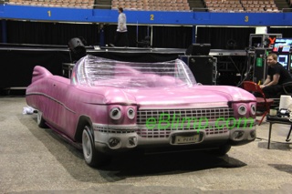 katy perry's pink cadilac inflatable car stage prop